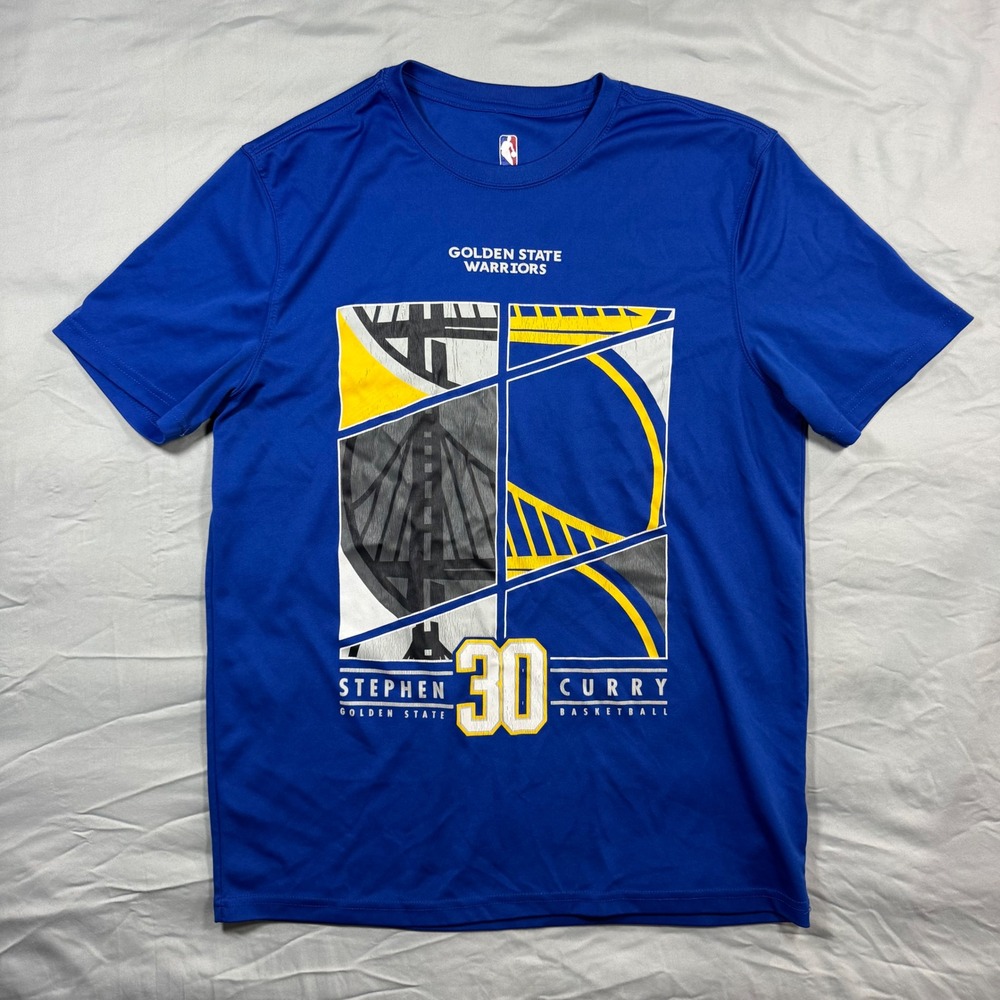 NBA Golden State Warriors Stephen Curry 30 Blue Graphic T-Shirt Mens M